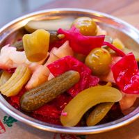 Home made pickles at TURP in Istanbul