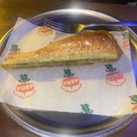 Pistachio baklava  at TURP in Istanbul