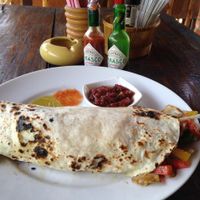 Chicken/Beef Grande Burrito
I asked to make it vegetarian, and leave off any cheese or sour cream at Rusty Pelican in Khao Lak