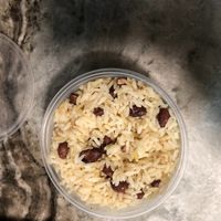 Rice and beans at Karelyns Vegan Soul Café in Orlando