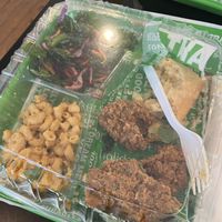 Threw all of this food away because it was practically inedible    at Karelyns Vegan Soul Café in Orlando