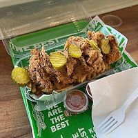 mango habanero wings at Karelyns Vegan Soul Café in Orlando