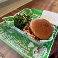 backyardbbq sandwich at Karelyns Vegan Soul Café in Orlando