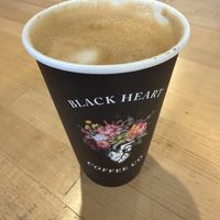 Latte with oatmilk  at Black Heart Coffee Co in Van Nuys