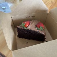 Vegan Chocolate Cake… eh.  at Bosque Urbano in San Jose