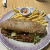 Delicious Tempeh sandwich   at Bosque Urbano in San Jose