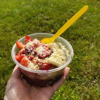 FooFoo bowl with fruit toppings at Foo Foo's in Wasilla