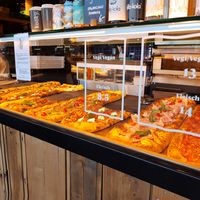 Pizza selection (not vegan) at VITO - SBB in Basel