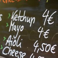 menu at Kikero Vegan Falafel World in Berlin