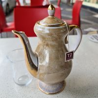 Pomegranate tea at Kazbah in Kensington