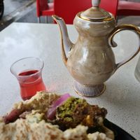 Falafel and tea at Kazbah in Kensington