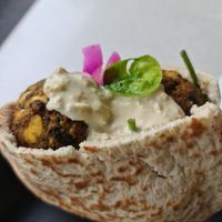 Falafel pita at Kazbah in Kensington