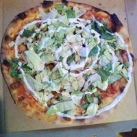 Vegan zone pizza at La Dolce Vita in Joensuu