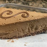 Vegan mocha cheesecake  at European Street Cafe in Jacksonville Beach