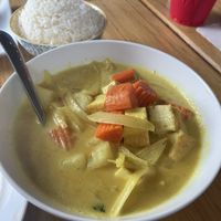Yellow curry with tofu  at PDX Thai Dining in Portland