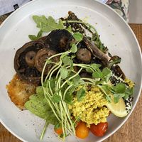 Mushroom breakfast with scramble at Cultivate & Co in Eumundi