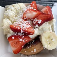 Tropical Bliss subbed with banana cream frosting!  at Cinnaholic in Wilmington