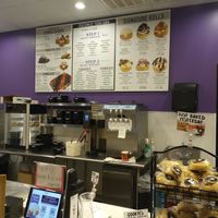 Menu (other options available in the display shelf) at Cinnaholic in Wilmington