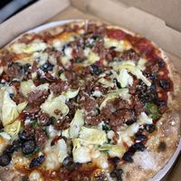 Impossible burger and vegan cheese  at The Mac Shack & Specialties in Red Wing