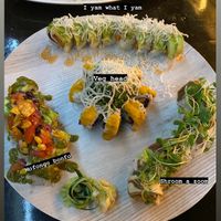 I yam what I yam, veg head, mofongo bongo, shroom a zoom  at Pisces Sushi and Global Bistro in Dunedin