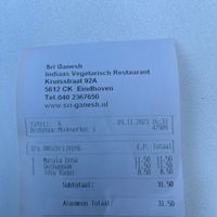 Prices have gone up  at Sri Ganesh in Eindhoven