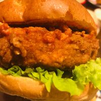 Buffalo burger at 13th Element in Nottingham