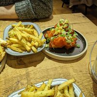 KFC cauliflower and fries at 13th Element in Nottingham