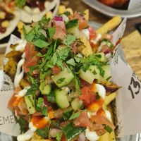 Shwarma loaded fries at 13th Element in Nottingham