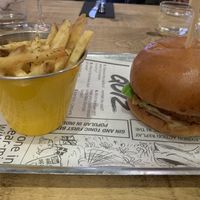 Chicken burger  at 13th Element in Nottingham