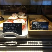 Vegan baked goods at The Coffee Factory in Muskegon
