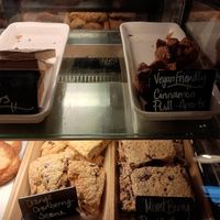 Vegan cinnamon pull aparts at The Coffee Factory in Muskegon