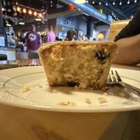 Lemon and blueberry pound cake. Was everything I’d hope it was going to bee  at The Coffee Factory in Muskegon