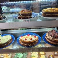 Top 2 shelves all vegan at Castaways Tea Shop in Seaton Sluice