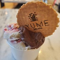 Vegan Amarena Cherry Chocolate Chip & Vegan Chocolate Heaven at Yume Gelato in Sacramento
