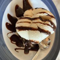 Banana Bread Pudding with Tofutti Vanilla   at Walt Disney World - The Plaza Restaurant in Lake Buena Vista