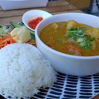 Vegan Vietnamese Curry at The Fat Carrot in West End