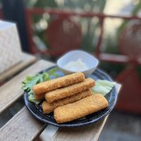 Fish sticks  at The Fat Carrot in West End