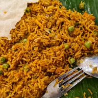 Veg biryani at Madura's Vilas in Central Singapore