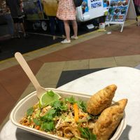 Vegan Pad Thai and curry puffs at Lanna PadThai in Lismore