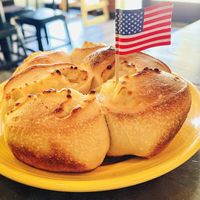 I love this pizzeria they support freedom 🇺🇸 ✨ (v rolls w/ garlic cheese)  at The Original Pizza Cookery in Thousand Oaks