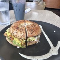 Breakfast bagel  at Buena Onda Cafe in St Augustine