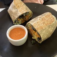 Vegan breakfast burrito    at Buena Onda Cafe in St Augustine