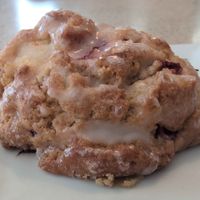Lemon berry scone at Buena Onda Cafe in St Augustine