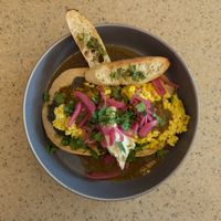 Vegan Tostada at Buena Onda Cafe in St Augustine