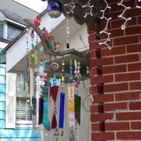 Wind chime at The Shack of Ellijay in Ellijay