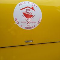 Sign on the food truck at The Shack of Ellijay in Ellijay