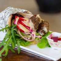 Pita falafel at Nang Sabai Cafe Artisan Bakery in Koh Samui