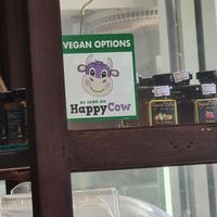 Separate vegan menu at Nang Sabai Cafe Artisan Bakery in Koh Samui