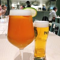 Beer at Vegan Bistro Jangara in Tokyo