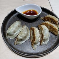Vegan gyoza at Vegan Bistro Jangara in Tokyo